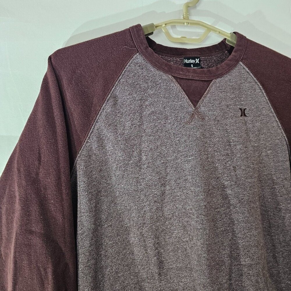 Hurley Sweater Mens Small Red Long Sleeve Crew Neck Thermal Shirt Skater - Picture 7 of 12
